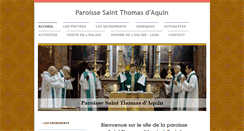 Desktop Screenshot of eglisesaintthomasdaquin.fr