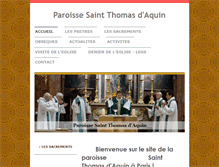 Tablet Screenshot of eglisesaintthomasdaquin.fr